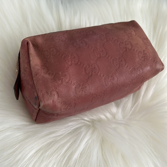 Authentic Gucci Pouch Guccissima pink bag - Picture 10 of 11